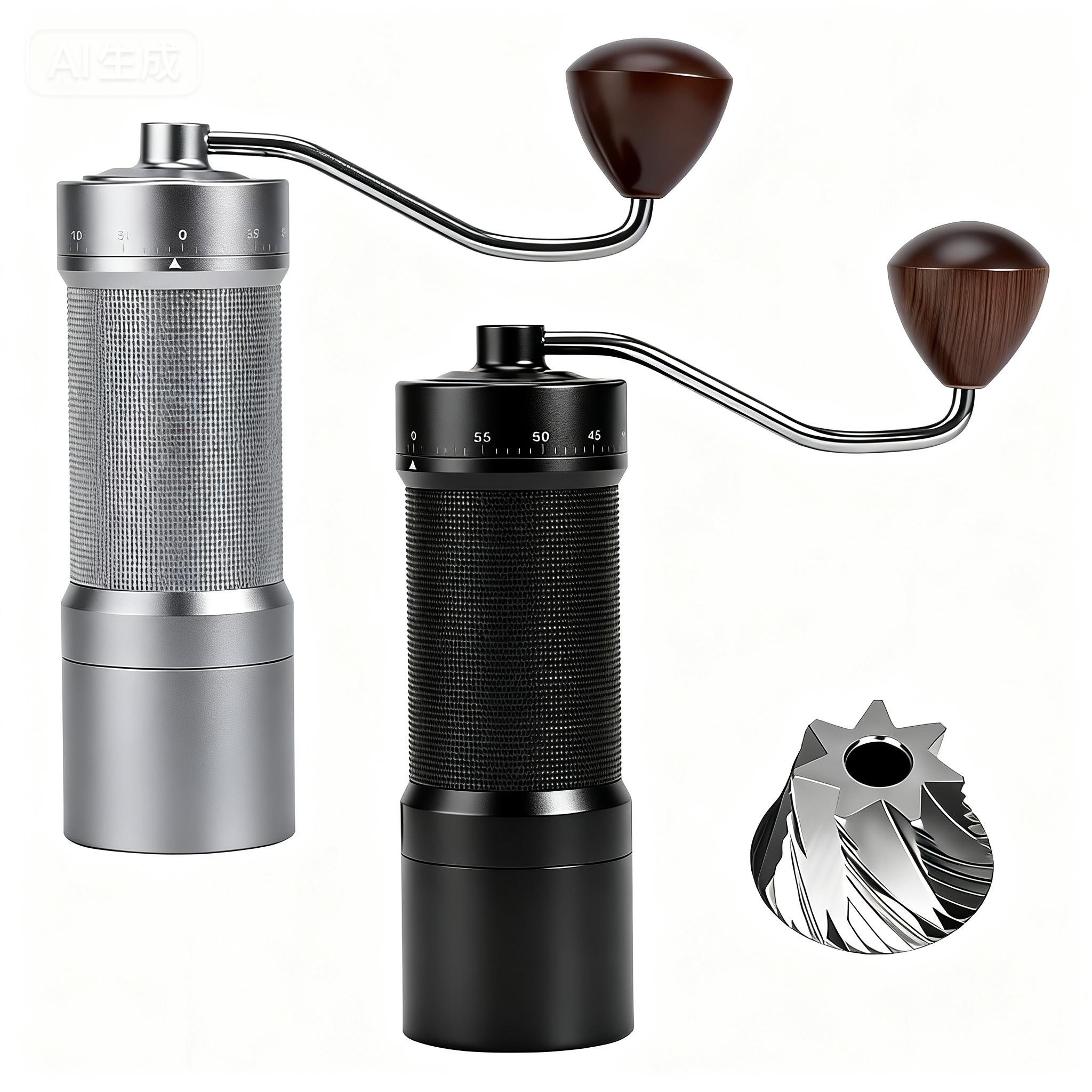 Coffee Grinder Burr - Magnetische Manuelle Kaffeemühle mit 60 Einstellstufen,