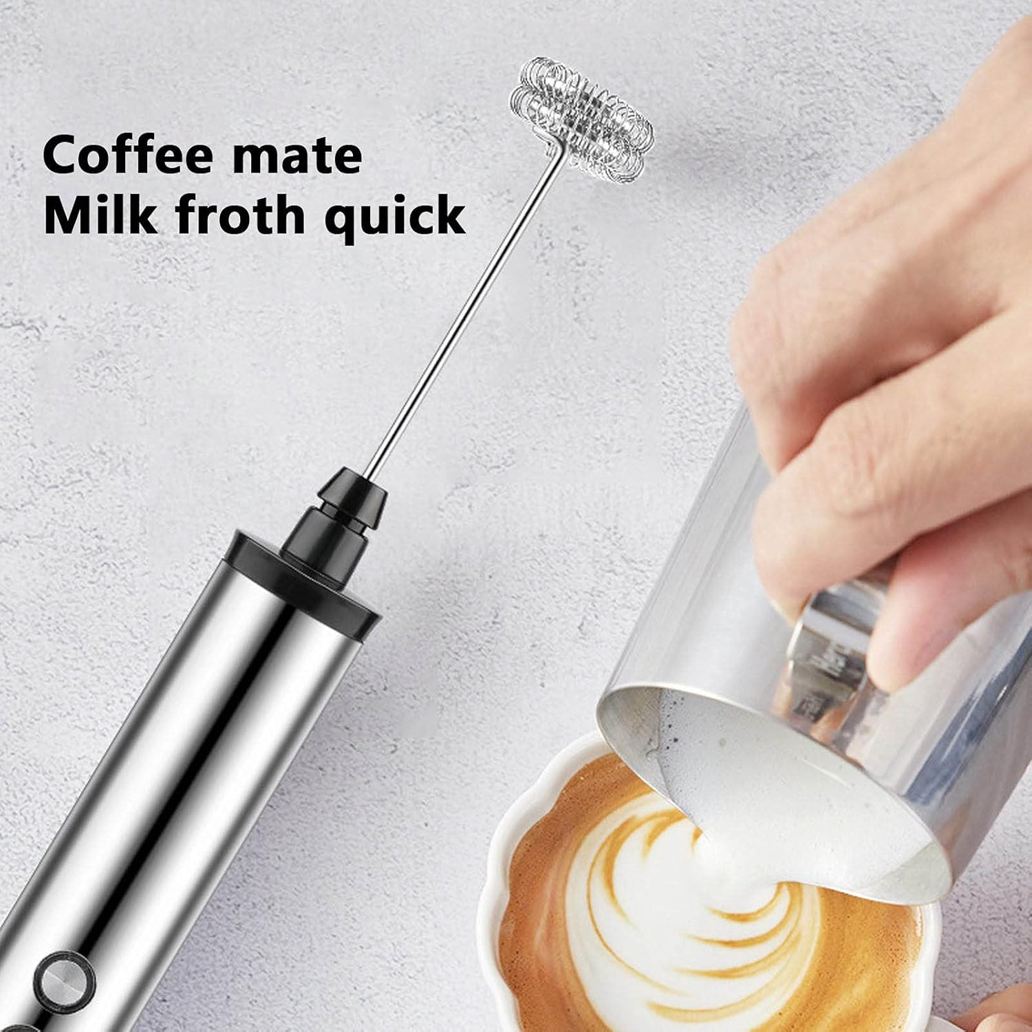 Kitchen Appliances Germany - Magpie 3-in-1 Handmixer Elektrischer Milchaufschäumer Getränkemixer