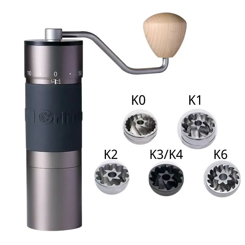 Coffee Grinder Burr - Kingrinder Manuelle Kaffeemühle mit 420 Edelstahl-Mahlwerk,