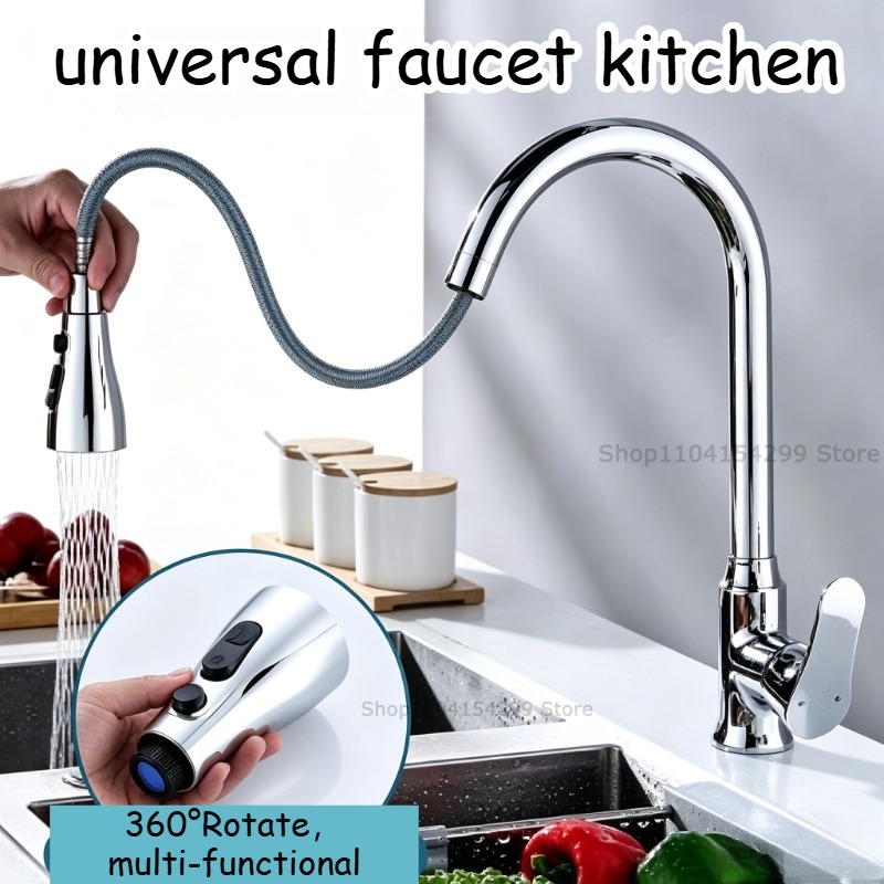 Kitchen Appliances Bundle - 360 ° Abnehmbarer Küchenarmatur-Aufsatz, ausziehbarer flexibler