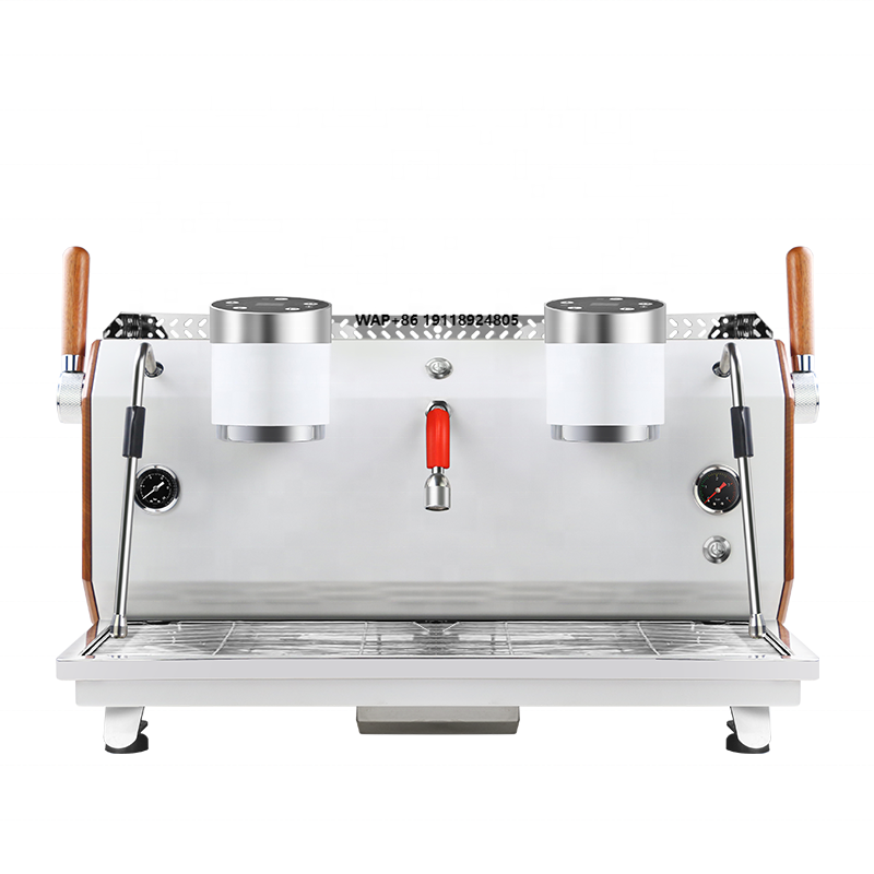 Espresso Machine Semi Auto - Meistverkaufte Professionelle Cappuccino-Maschine Elektronische Halbautomatische Doppelkopf-Espresso-Kaffeemaschine