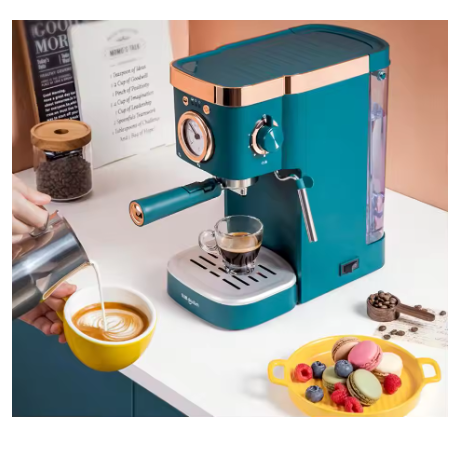 Espresso Machine Semi Auto - Heimkaffeemaschine 230V 1,2L Italienische Haushaltskaffeemaschine Donlim