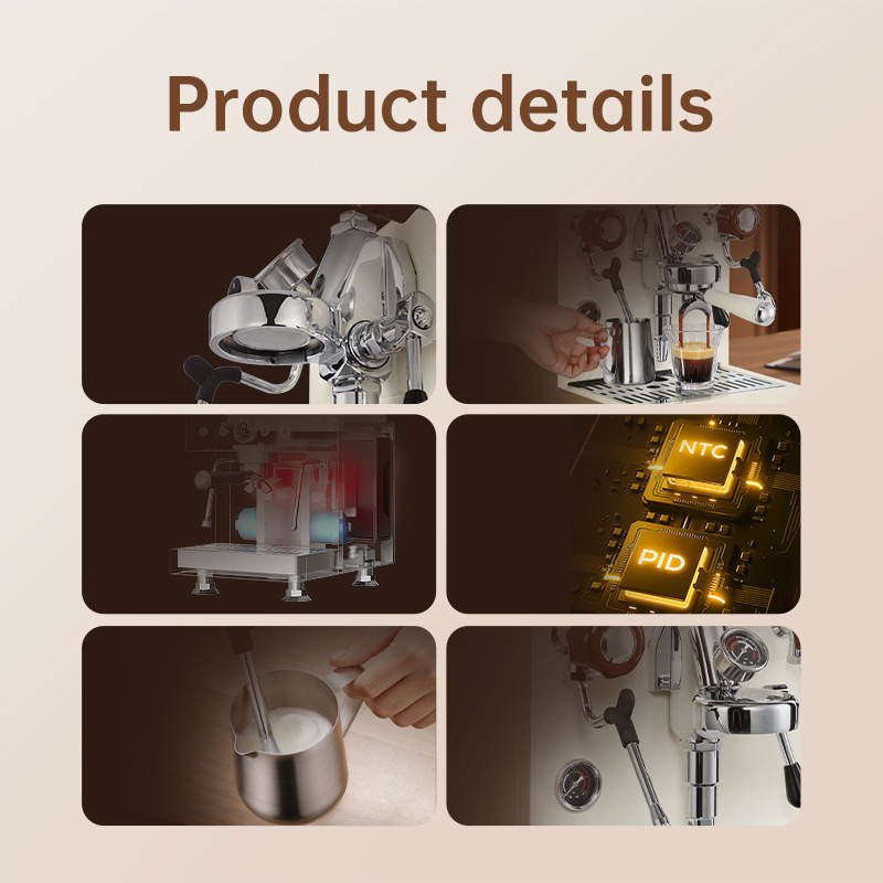 MDK Weiße 58-mm-Kaffeemaschine – Espresso Machine Semi Auto Bewertung und Preis