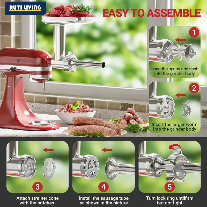 Metall-Food-Mixer-Aufsätze für – Meat Grinder Attachment Bewertung und Preis