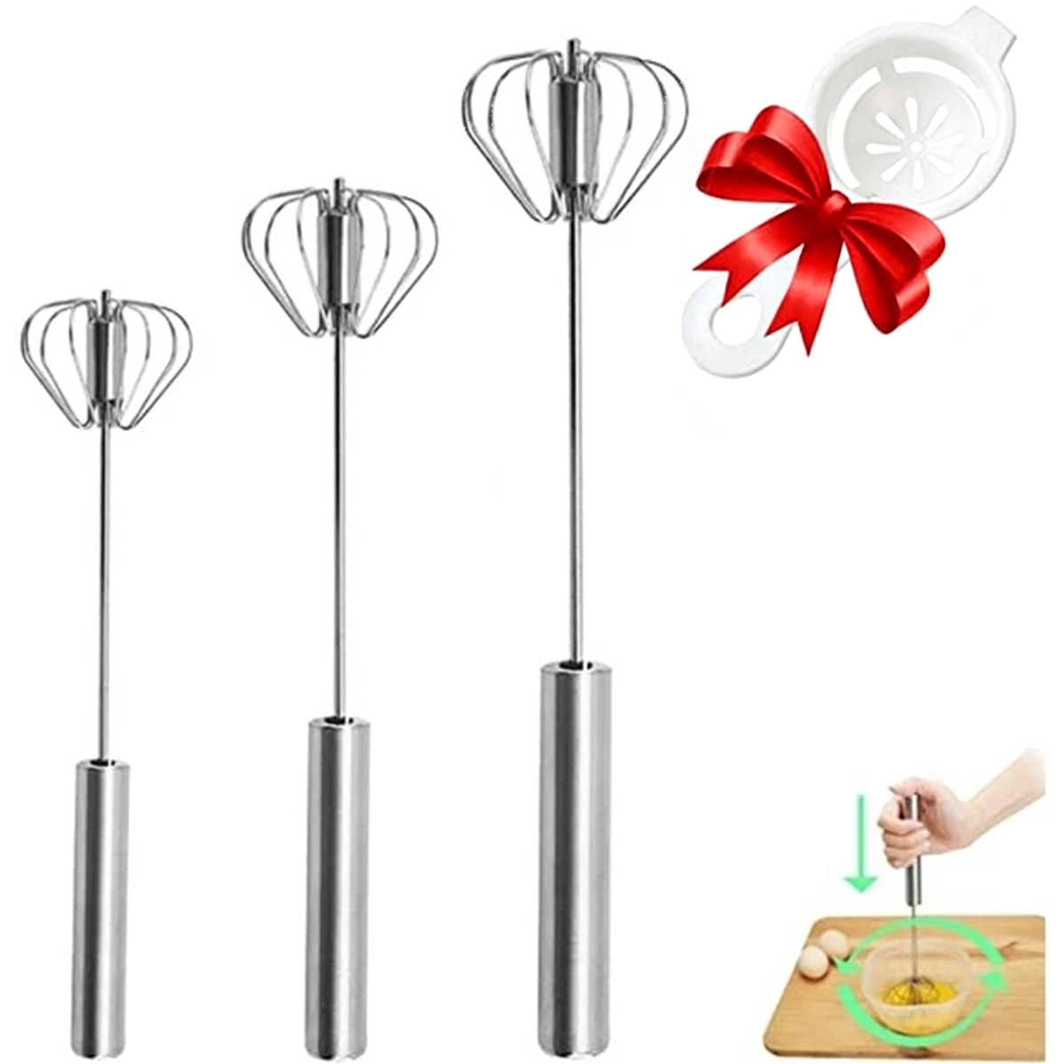 1/3 Stück Edelstahl-Eierschläg – Kitchen Appliances Germany Bewertung und Preis